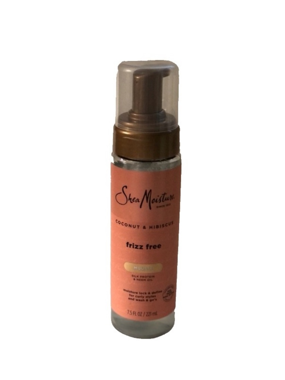 Shea Moisture Coconut + Hibiscus  Frizz Free Curl Mousse — 7.5 Oz